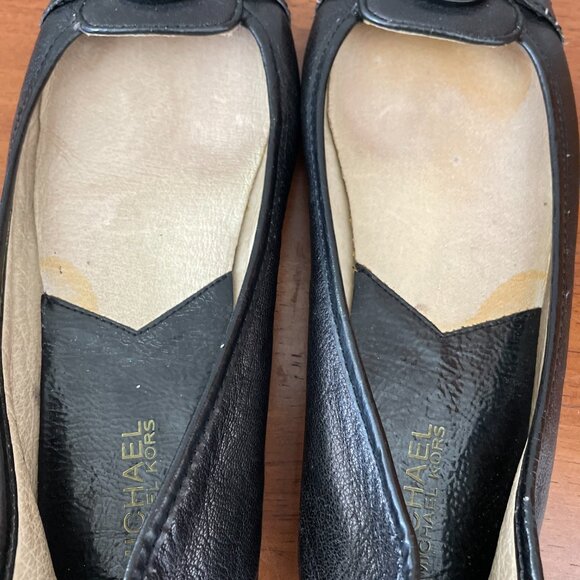 Michael Kors Womens Black Leather Fulton Moc Ballerina Ballet Flats Size 8.5M - Picture 11 of 14